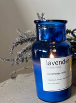 limited edition blue lavender aromatherapy candle