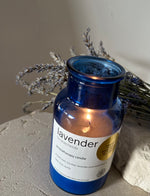 limited edition blue lavender aromatherapy candle