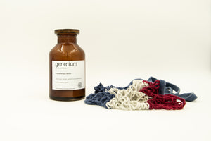 geranium aromatherapy candle